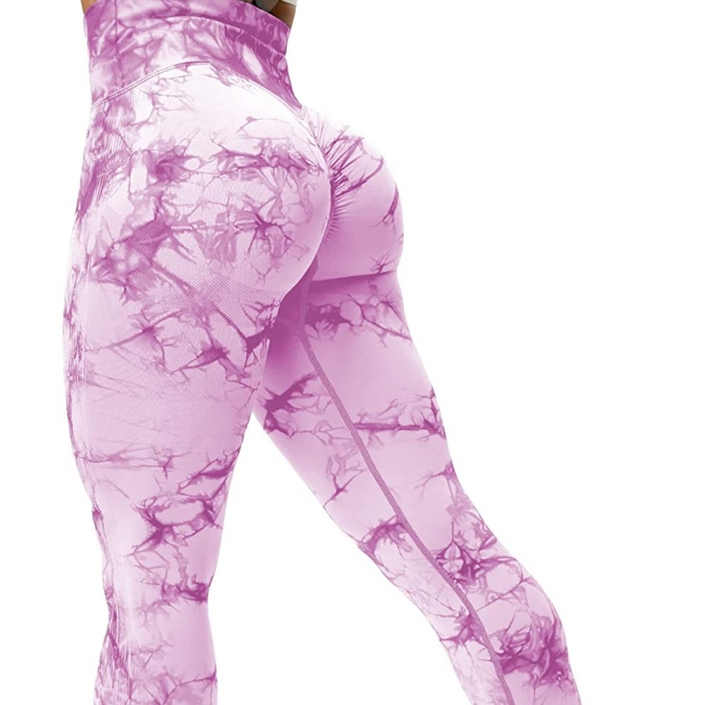 Voyjoy tie dye scrunch leggings medium